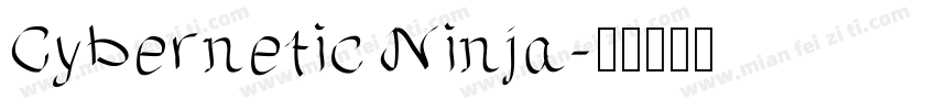 Cybernetic Ninja字体转换